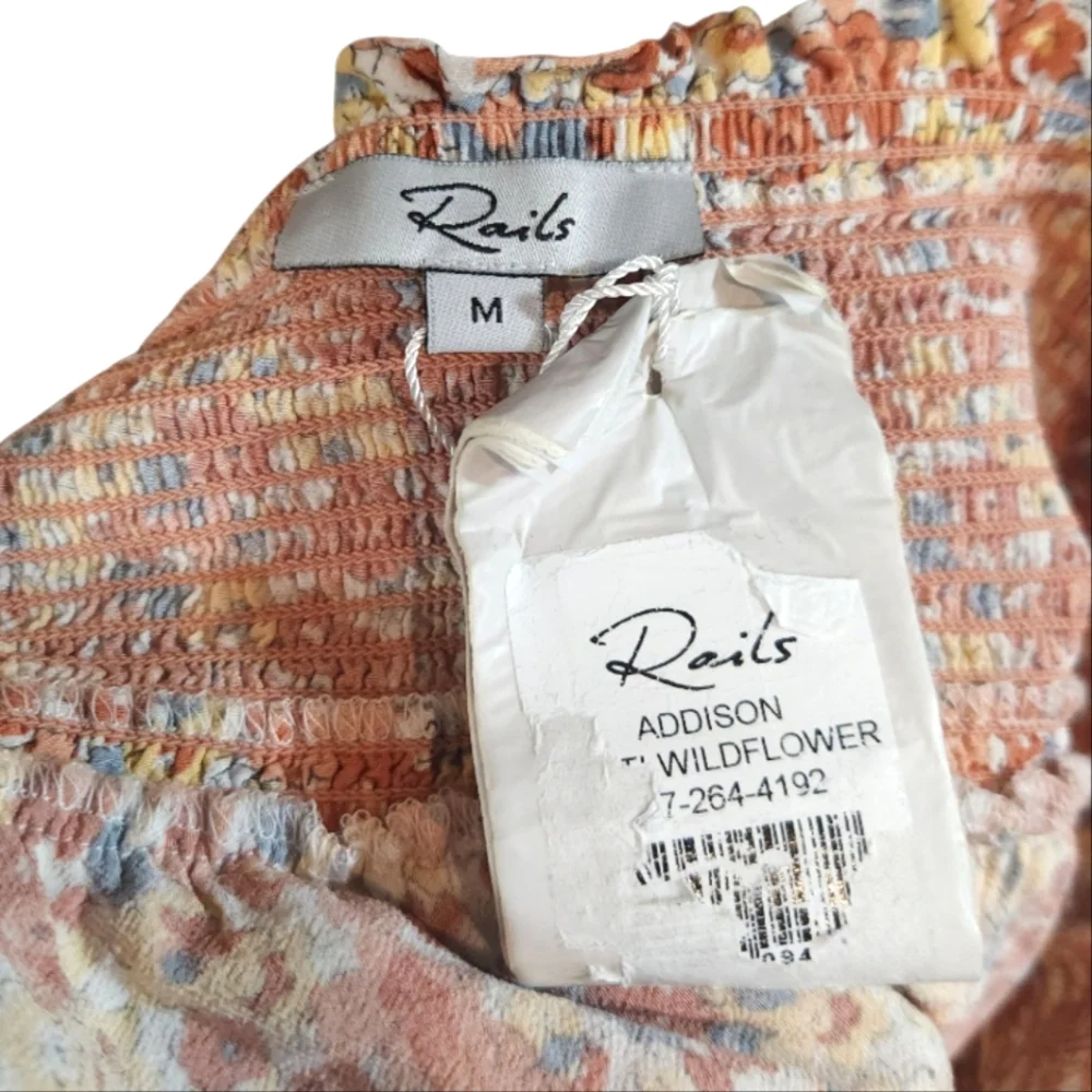 Rails Addison Tiered Mini Skirt in Multi Wildflower Cottagecore Women's M NWT - Picture 9 of 9